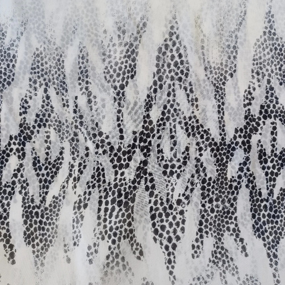 Guess Layered Sheer Lizard Top Loose Indie Sleeze Oversized Coastal Y2K S - Picture 6 of 8